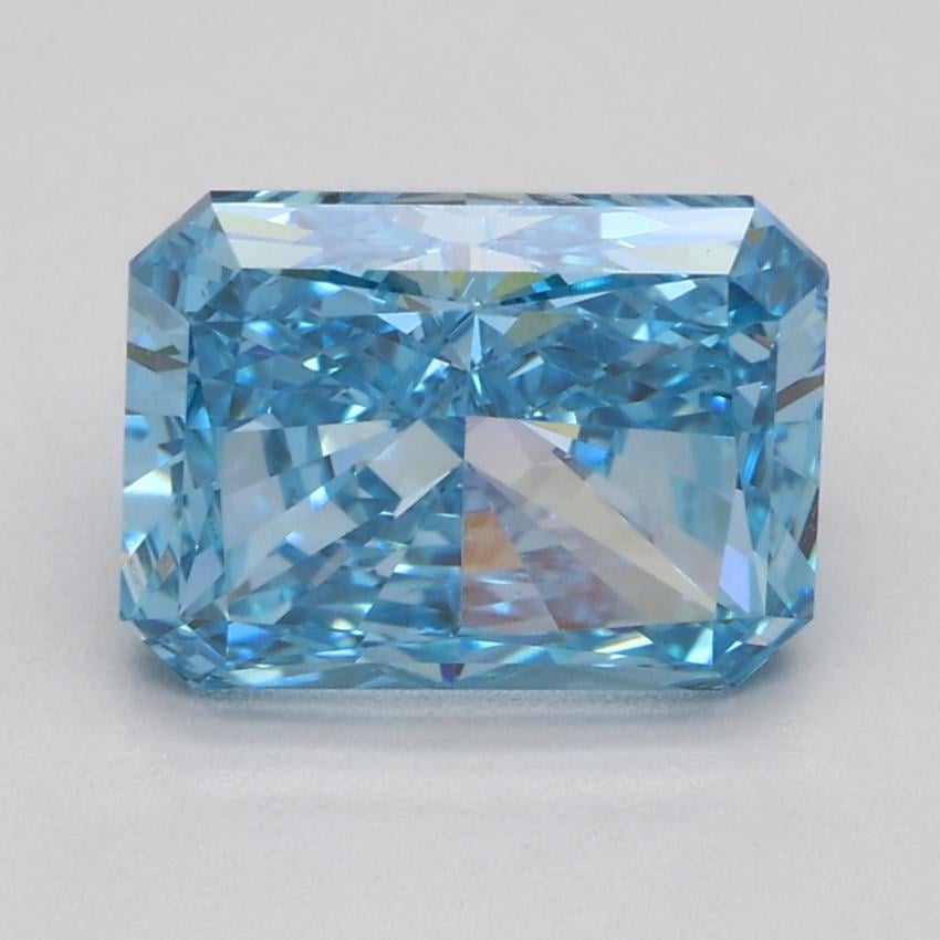1.73 Ct. Fancy Vivid Blue Radiant Lab Grown Diamond