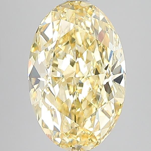 5.09 Ct. Fancy  Yellow Oval Lab Grown Diamond