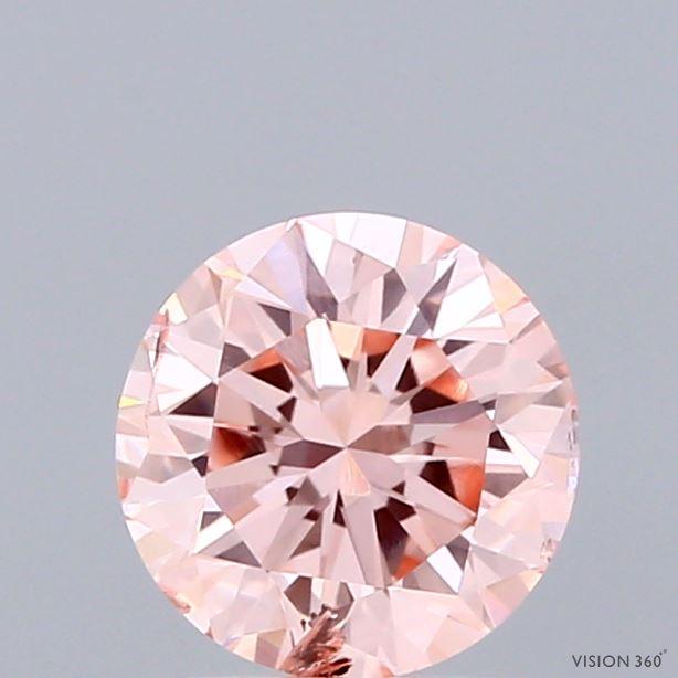 1.08 Ct. Fancy Intense Pink Round Lab Grown Diamond