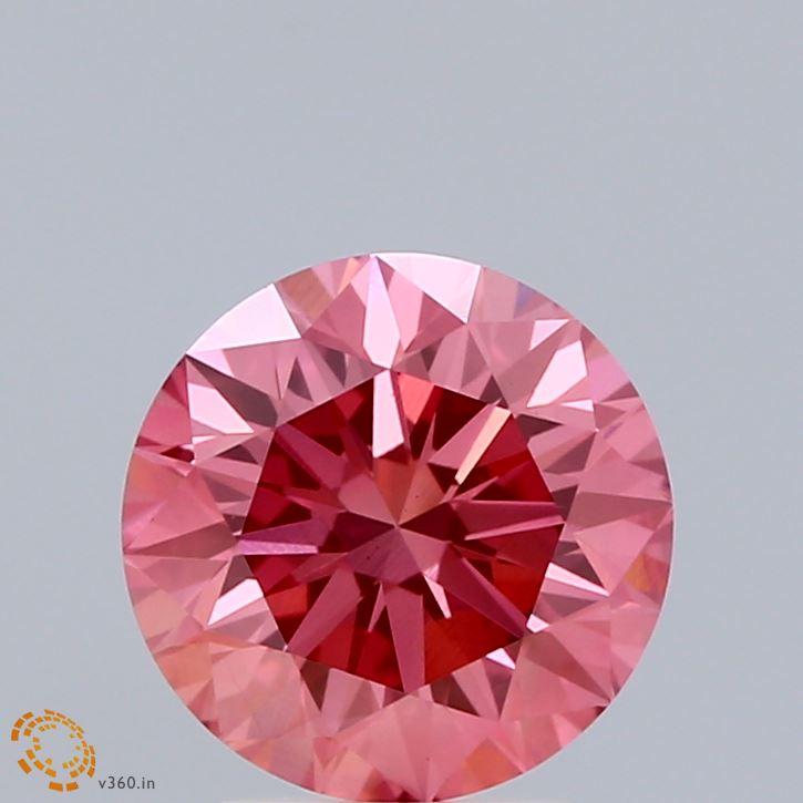 2.14 Ct. Fancy Vivid Pink Round Lab Grown Diamond
