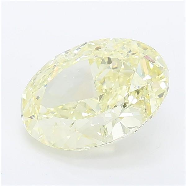 2.22 Ct. Fancy Yellow Oval Lab Grown Diamond