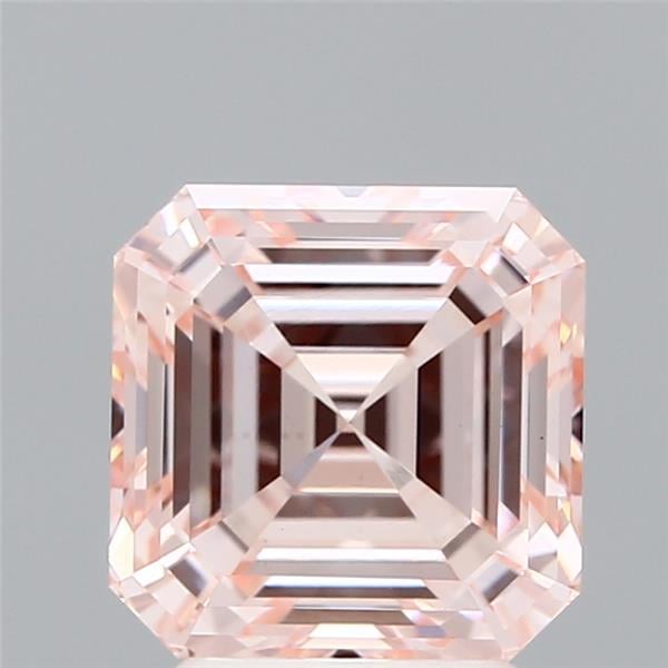 3.20 Ct. Fancy Intense Pink Asscher Lab Grown Diamond