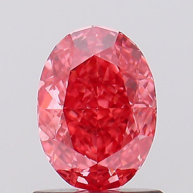 1.06 Ct. Fancy Vivid Pink Oval Lab Grown Diamond