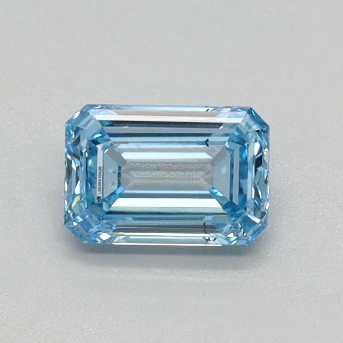 0.32 Ct. Fancy Intense Blue Emerald Lab Grown Diamond