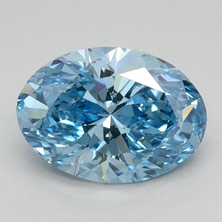 1.06 Ct. Fancy Vivid Blue Oval Lab Grown Diamond