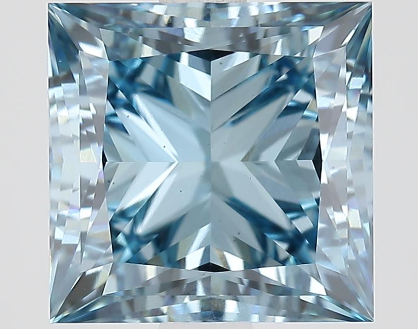 3.00 Ct. Fancy Vivid Blue Princess Lab Grown Diamond