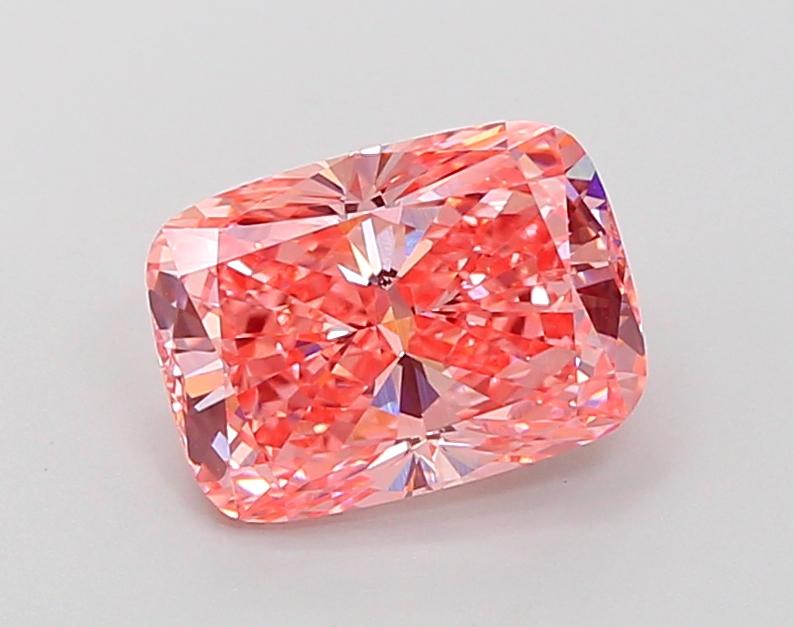 2.19 Ct. Fancy Vivid Pink Cushion Lab Grown Diamond