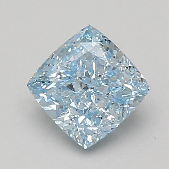 1.14 Ct. Fancy Intense Blue Cushion Lab Grown Diamond