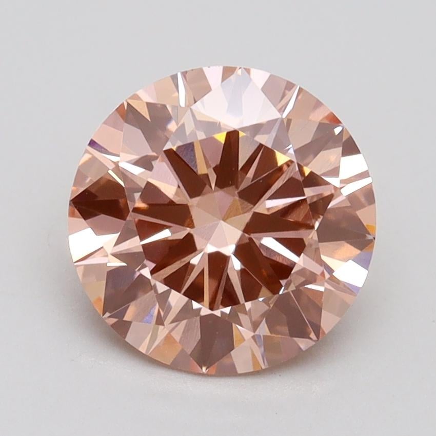 2.01 Ct. Fancy Intense Pink Round Lab Grown Diamond