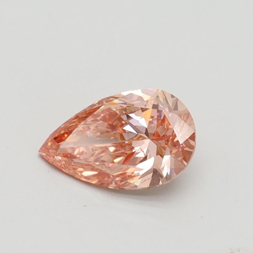 0.80 Ct. Fancy Intense Pink Pear Lab Grown Diamond