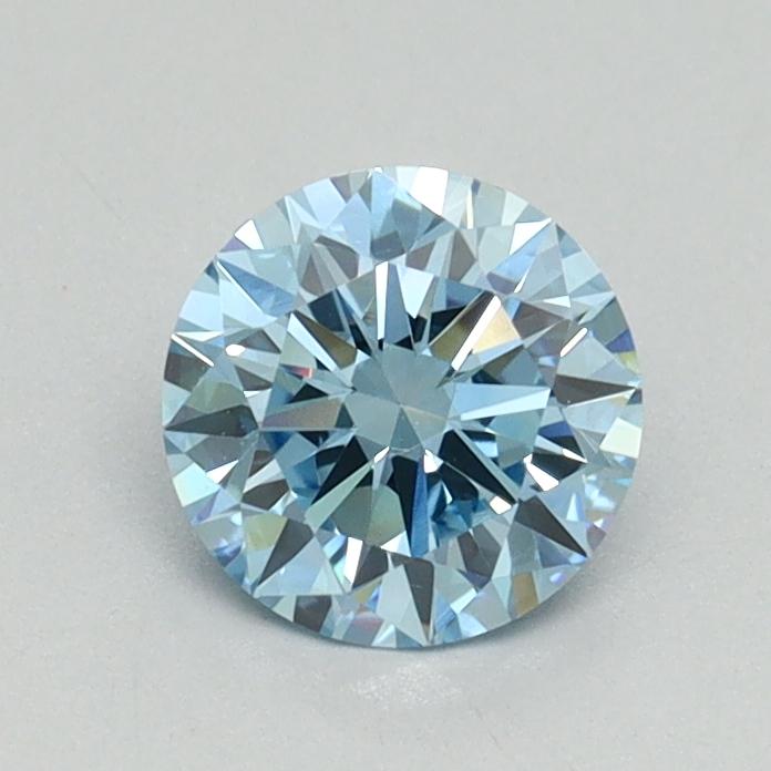 0.72 Ct. Fancy Vivid Blue Round Lab Grown Diamond