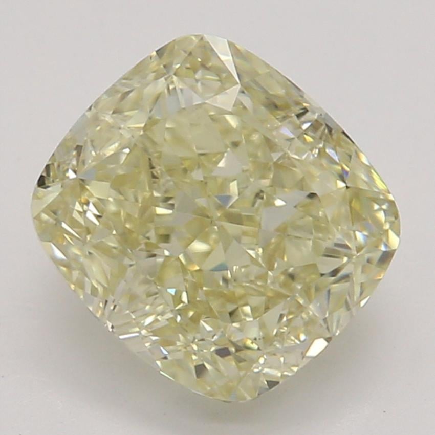 1.24 Ct. Fancy Light Yellow Cushion Diamond