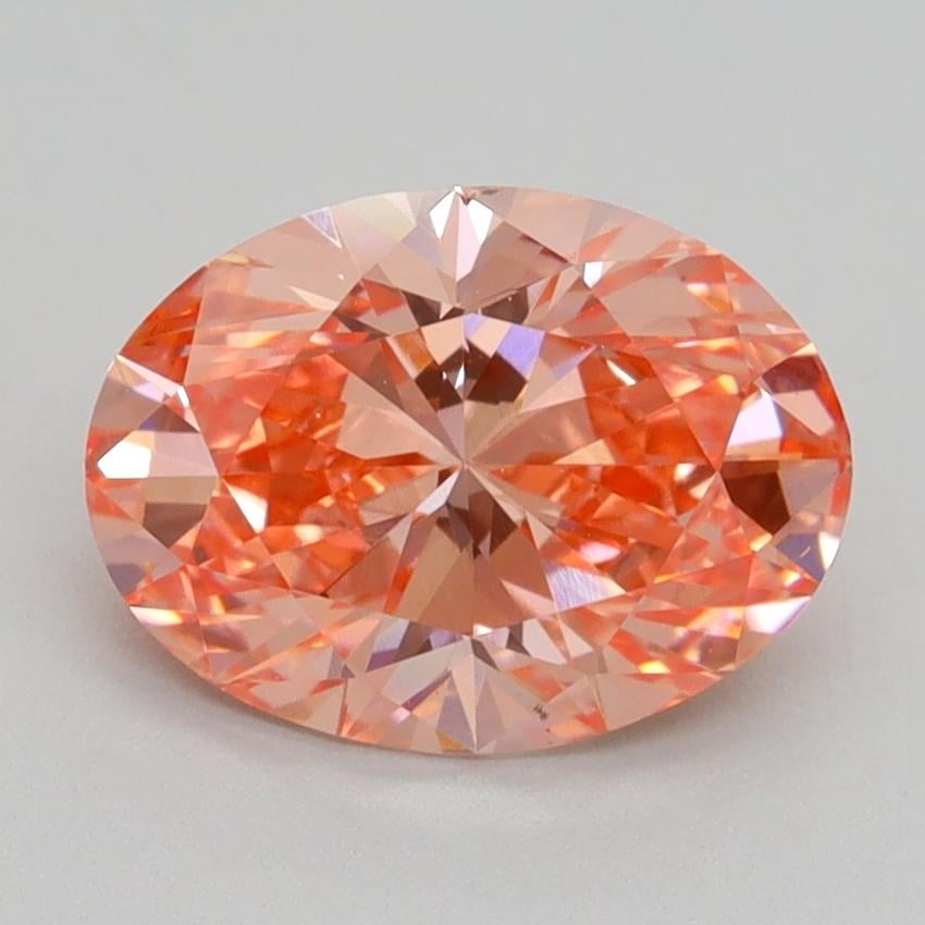 2.08 Ct. Fancy Vivid Pink Oval Lab Grown Diamond