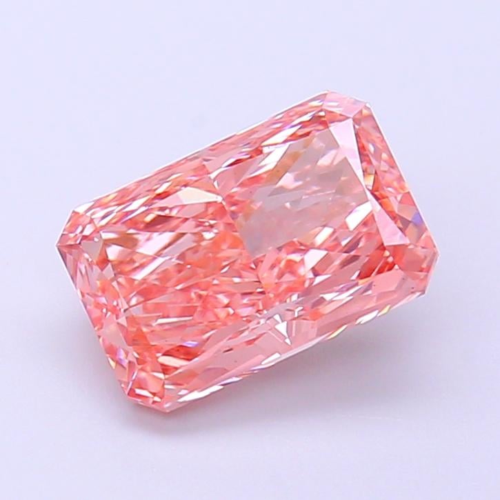 2.19 Ct. Fancy Vivid  Pink Radiant Lab Grown Diamond