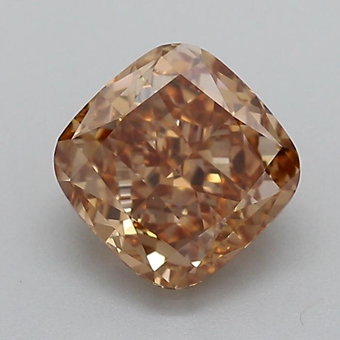1.02 Ct. Fancy Light  Brown Cushion Lab Grown Diamond