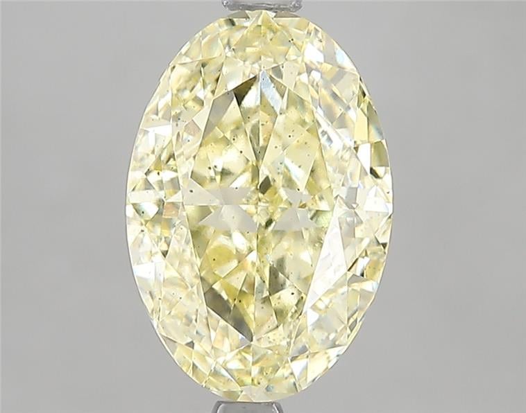 3.04 Ct. Fancy Intense Yellow Oval Lab Grown Diamond