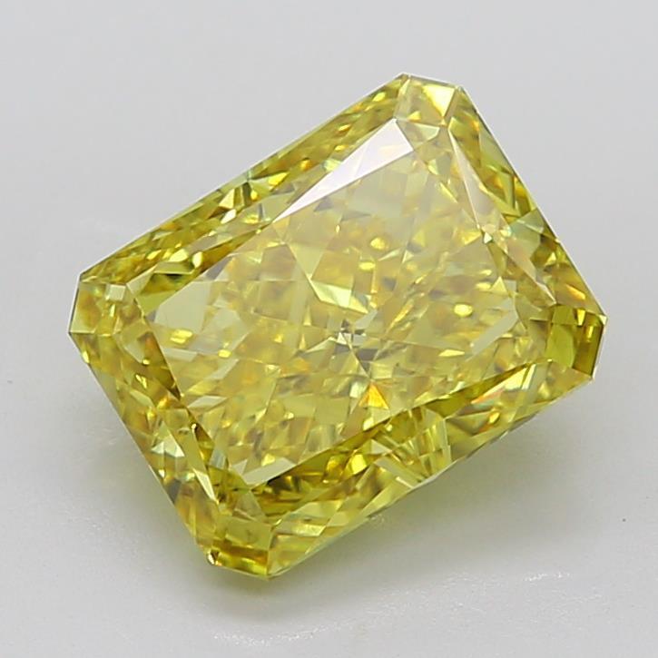 6.25 Ct. Fancy Vivid Yellow Radiant Lab Grown Diamond