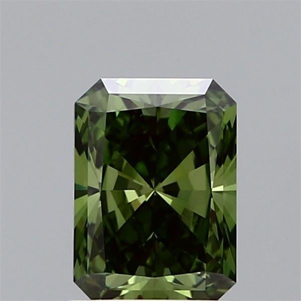 1.01 Ct. Fancy Vivid Green Radiant Lab Grown Diamond