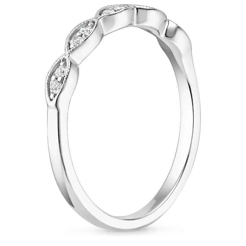 Platinum Cadenza Diamond Ring (1/10 ct. tw.), large side view