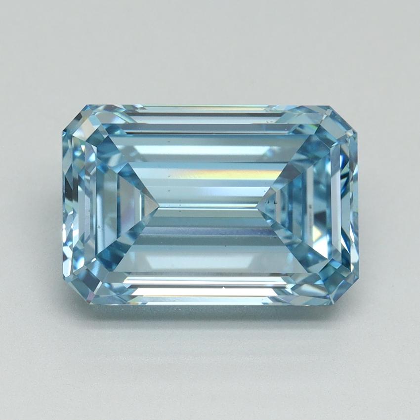 5.02 Ct. Fancy Intense Blue Emerald Lab Grown Diamond