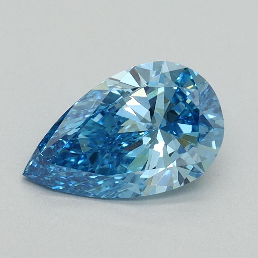 1.0 Ct. Fancy Vivid Blue Pear Lab Grown Diamond