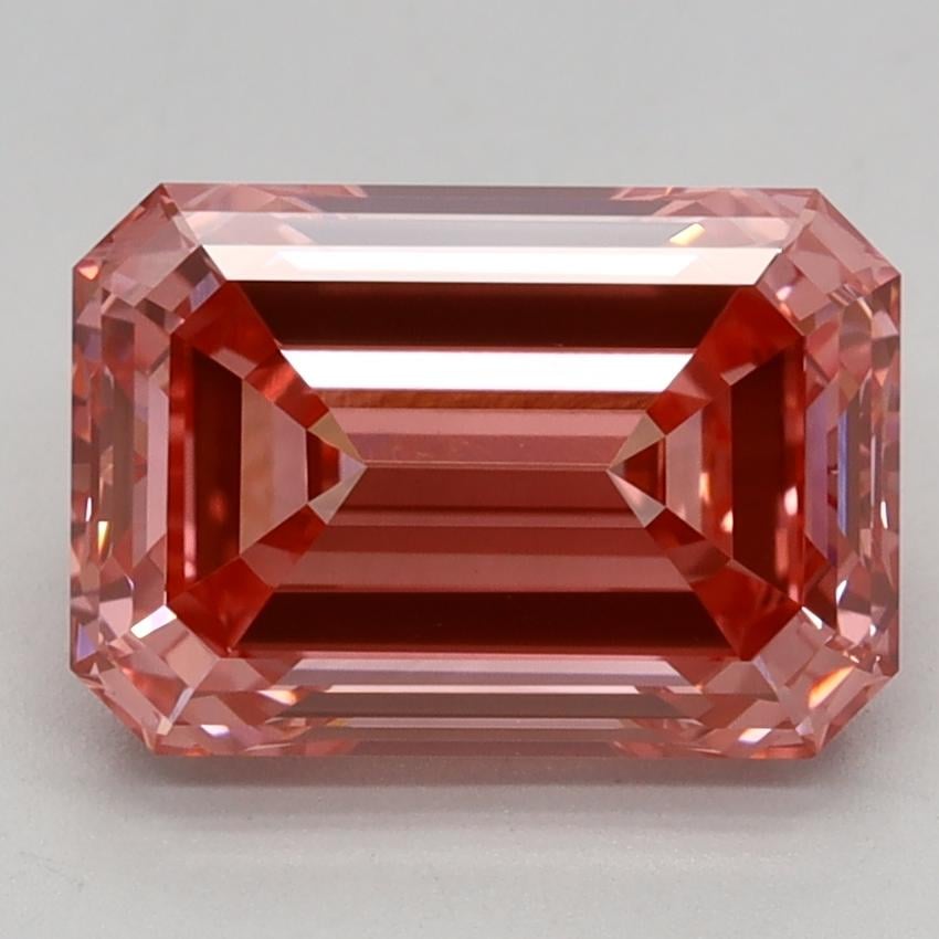2.47 Ct. Fancy Vivid Pink Emerald Lab Grown Diamond