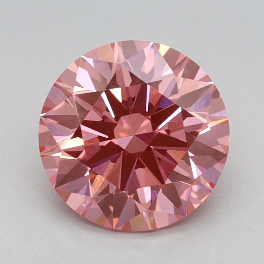 1.54 Ct. Fancy Vivid Pink Round Lab Grown Diamond