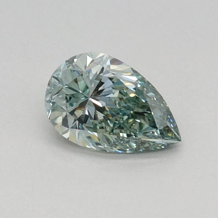 0.29 Ct. Fancy Vivid Green Pear Lab Grown Diamond