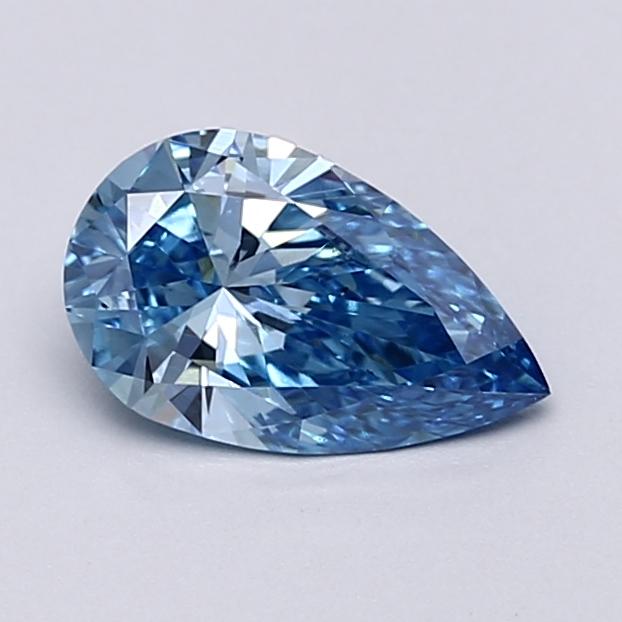1.07 Ct. Fancy Vivid  Blue Pear Lab Grown Diamond