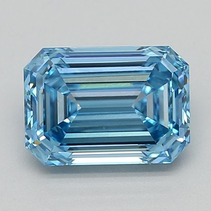 2.00 Ct. Fancy Vivid  Blue Emerald Lab Grown Diamond