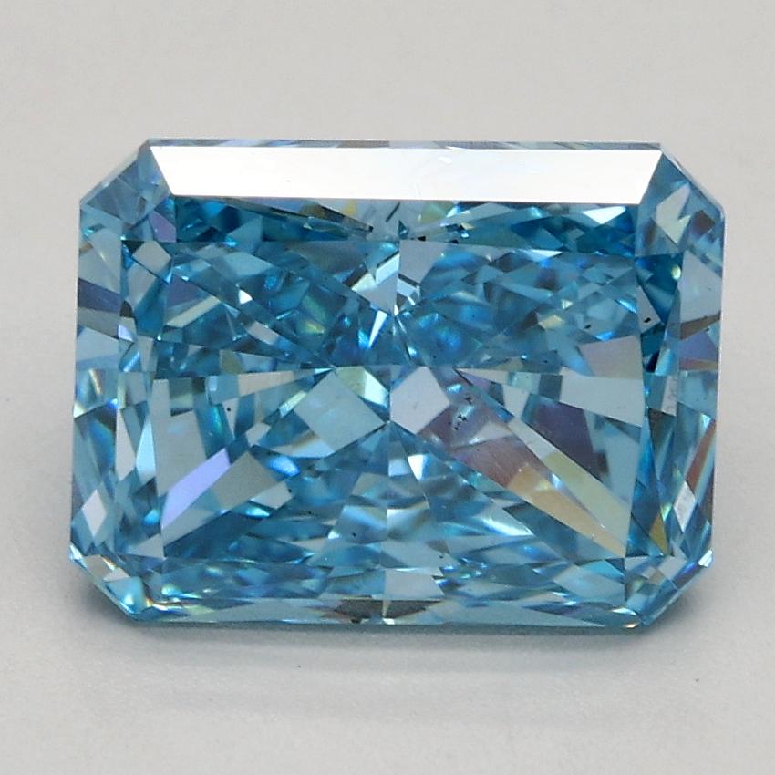2.32 Ct. Fancy Vivid Blue Radiant Lab Grown Diamond