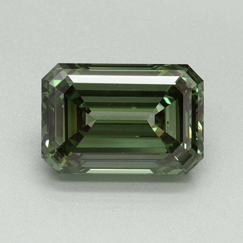 1.53 Ct. Fancy Vivid Green Emerald Lab Grown Diamond