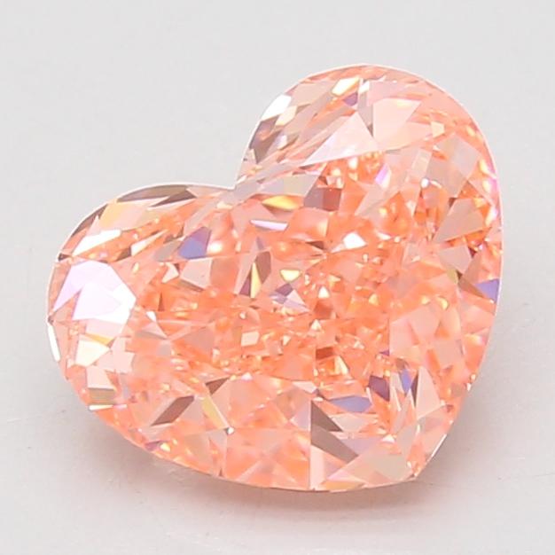2.66 Ct. Fancy Vivid Pink Heart Lab Grown Diamond