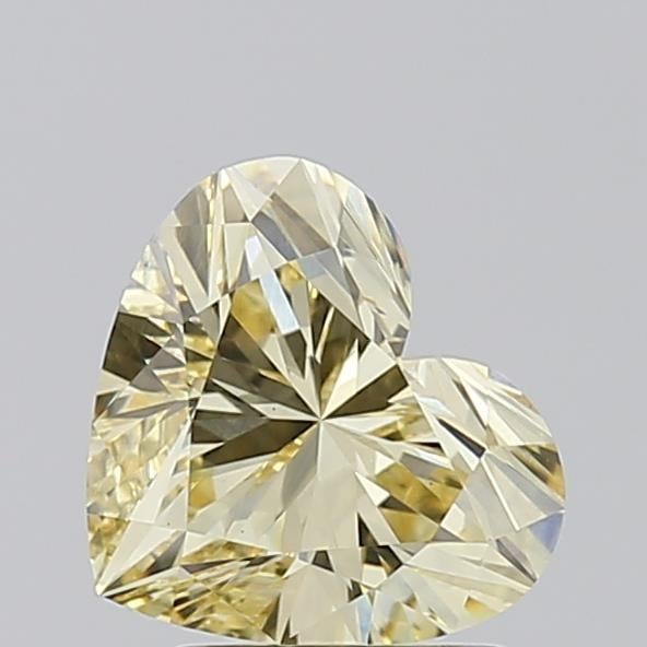 1.74 Ct. Fancy Light Yellow Heart Lab Grown Diamond