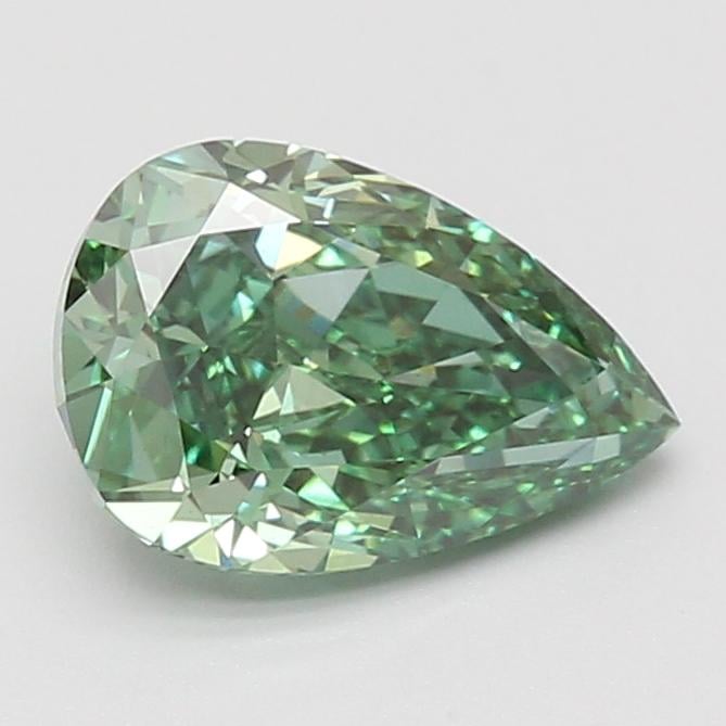 2.07 Ct. Fancy Vivid Green Pear Lab Grown Diamond