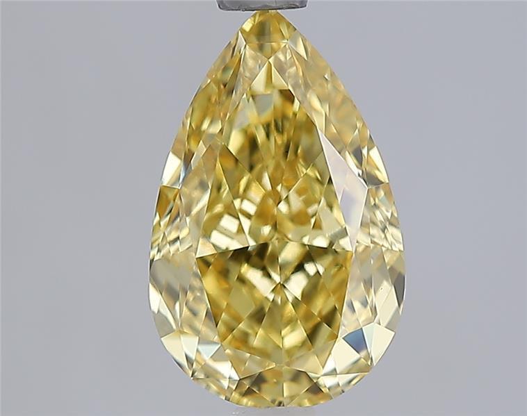 2.04 Ct. Fancy Vivid Yellow Yellow Pear Lab Grown Diamond