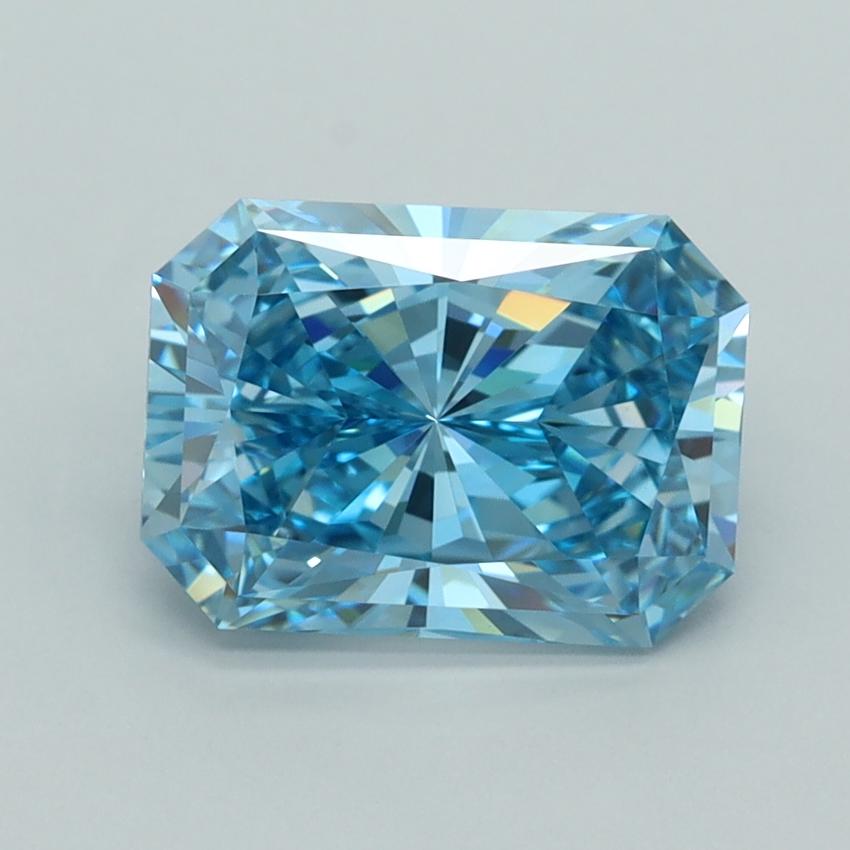 2.54 Ct. Fancy Vivid  Blue Radiant Lab Grown Diamond