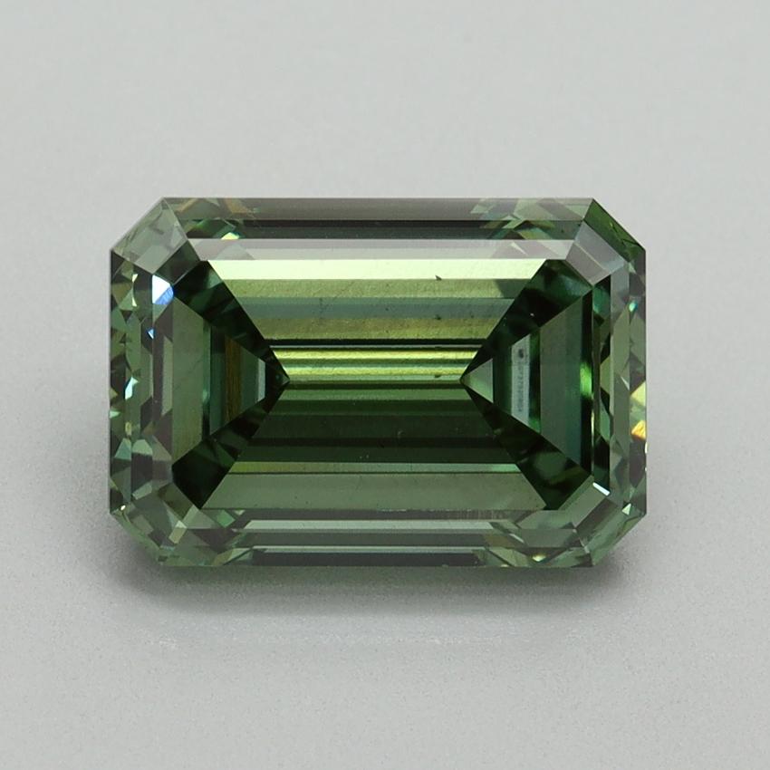 3.07 Ct. Fancy Vivid Green Emerald Lab Grown Diamond