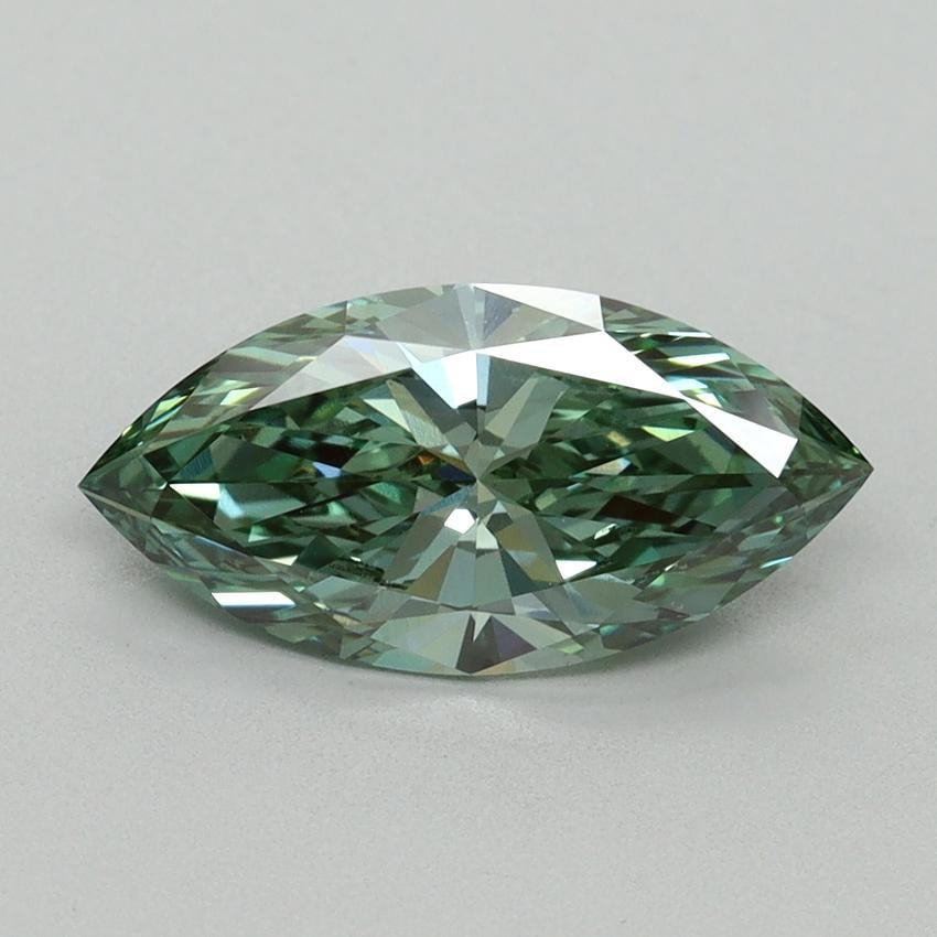 1.58 Ct. Fancy Vivid Green Marquise Lab Grown Diamond