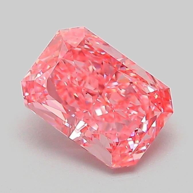 1.06 Ct. Fancy Vivid Pink Radiant Lab Grown Diamond