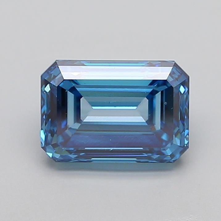 4.02 Ct. Fancy Vivid  Blue Emerald Lab Grown Diamond