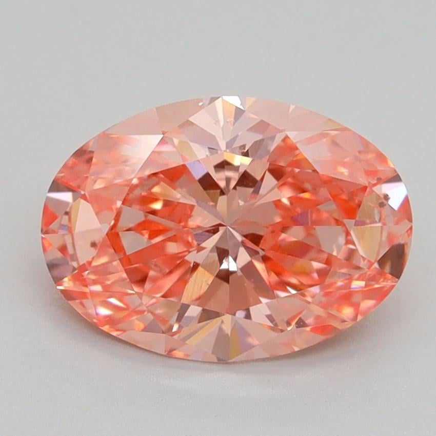 2.02 Ct. Fancy Vivid Pink Oval Lab Grown Diamond
