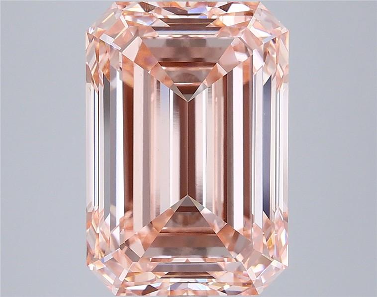 7.02 Ct. Fancy Intense  Pink Emerald Lab Grown Diamond