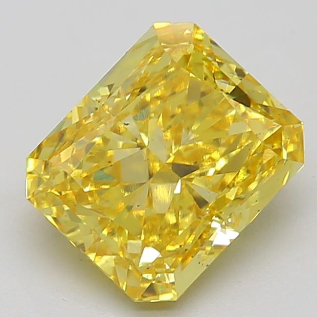 5.05 Ct. Fancy Vivid  Yellow Radiant Lab Grown Diamond