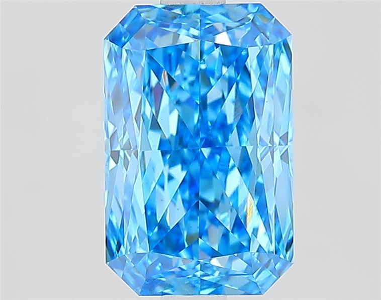 2.52 Ct. Fancy Vivid Blue Radiant Lab Grown Diamond