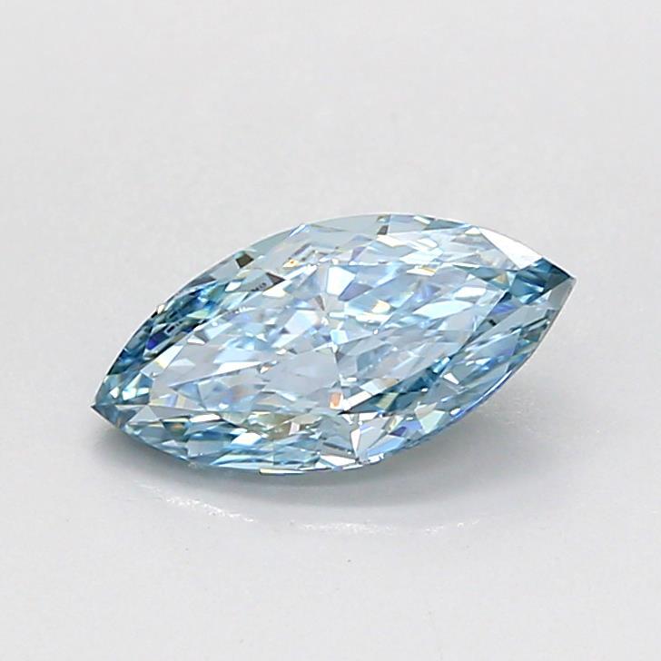 0.81 Ct. Fancy Vivid Blue Marquise Lab Grown Diamond