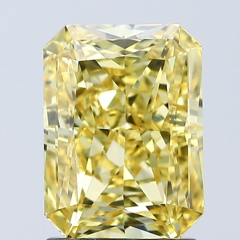 2.04 Ct. Fancy Vivid Yellow Radiant Lab Grown Diamond