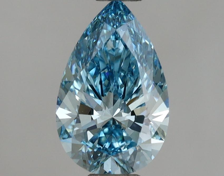 1.11 Ct. Fancy Vivid Blue Pear Lab Grown Diamond