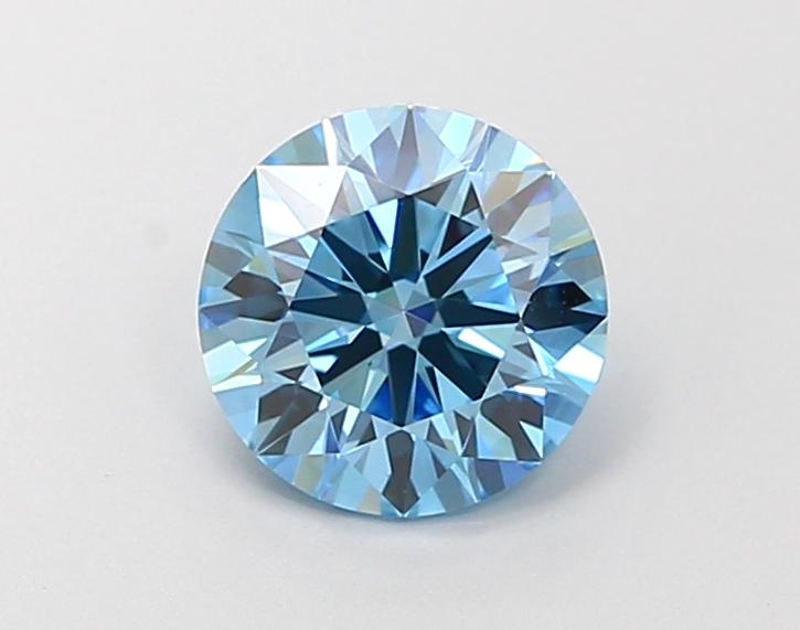 1.06 Ct. Fancy Vivid Blue Round Lab Grown Diamond
