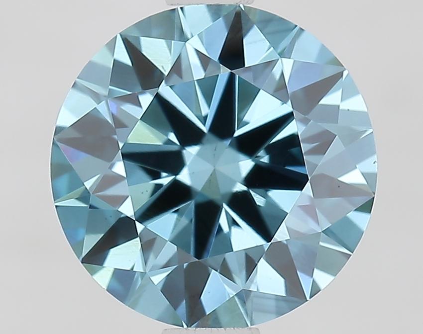 1.50 Ct. Fancy Vivid Blue Round Lab Grown Diamond
